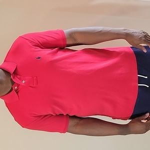Ralph Lauren Men's Polo Color Red Short Sleeve